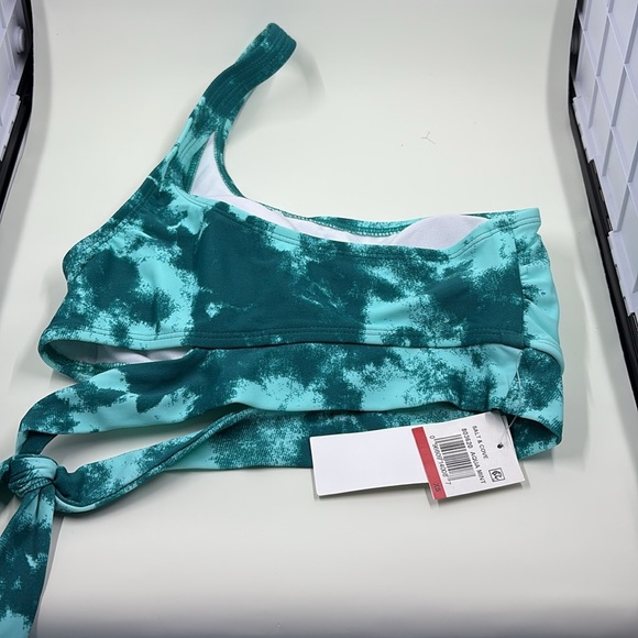 Salt + Cove Sea Foam One-Shoulder Bikini Top- Aqua Mint, Women Size XS,  NWT - Picture 4 of 6